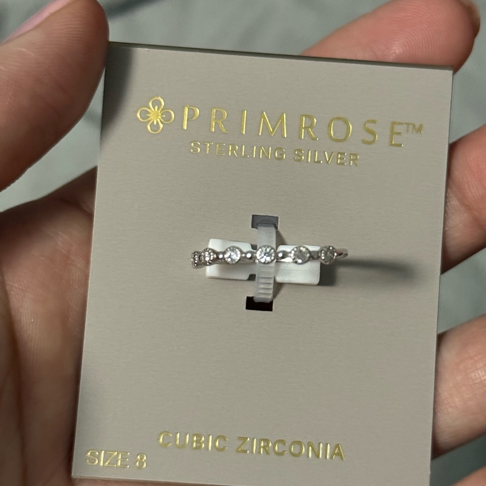 Sterling Silver Cubic Zirconia Ring